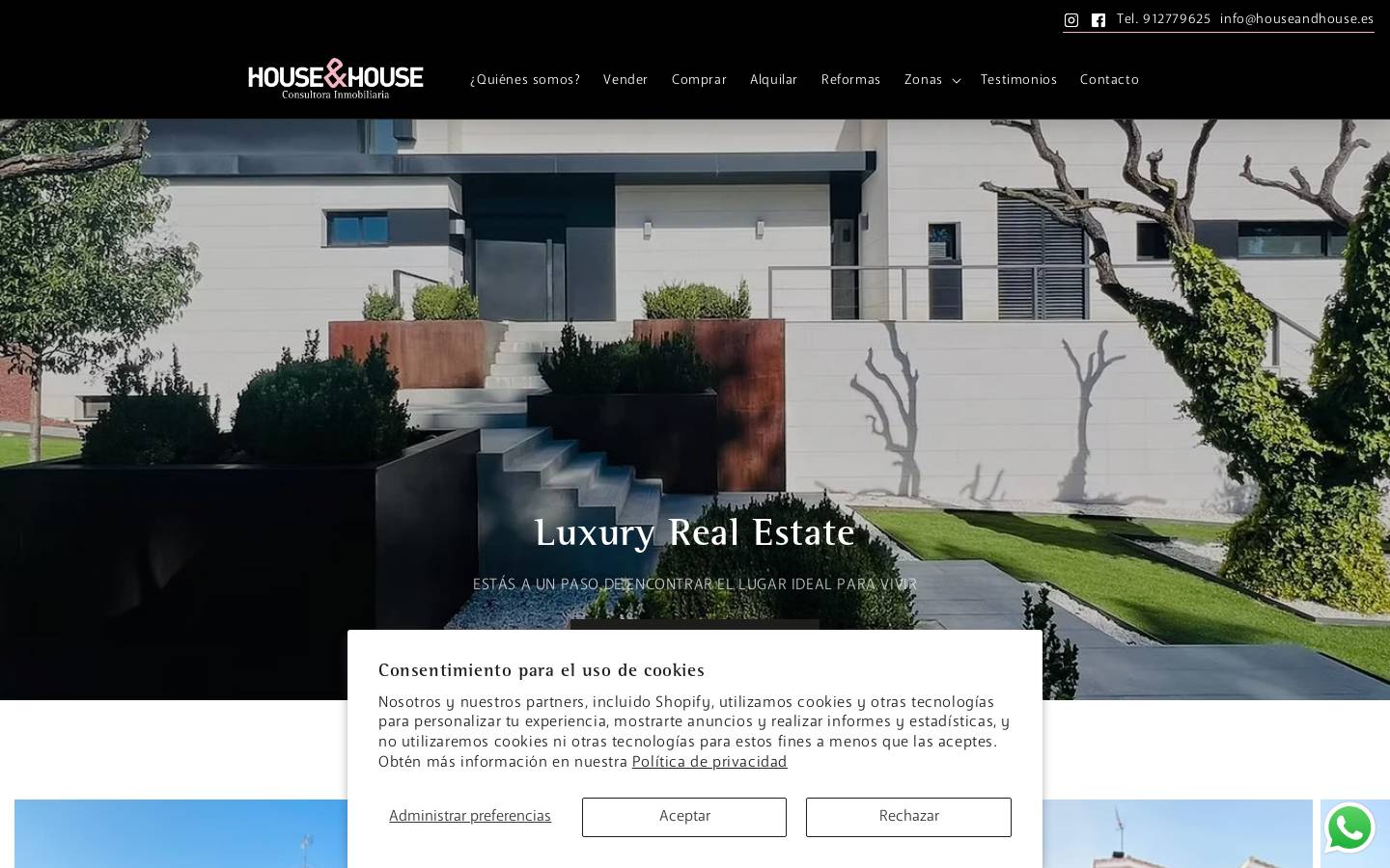 houseandhouse.es homepage screenshot