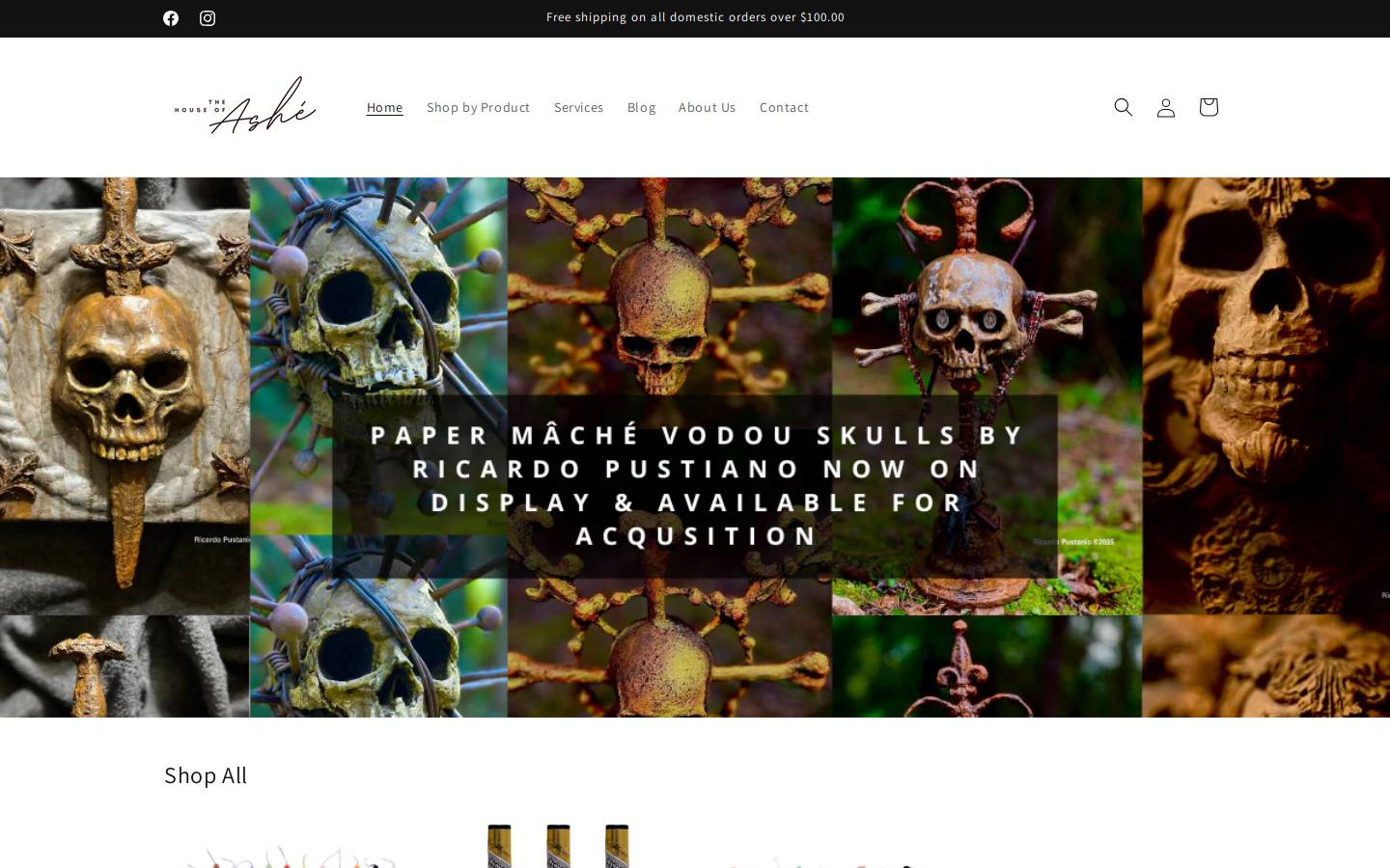 houseashe.com homepage screenshot