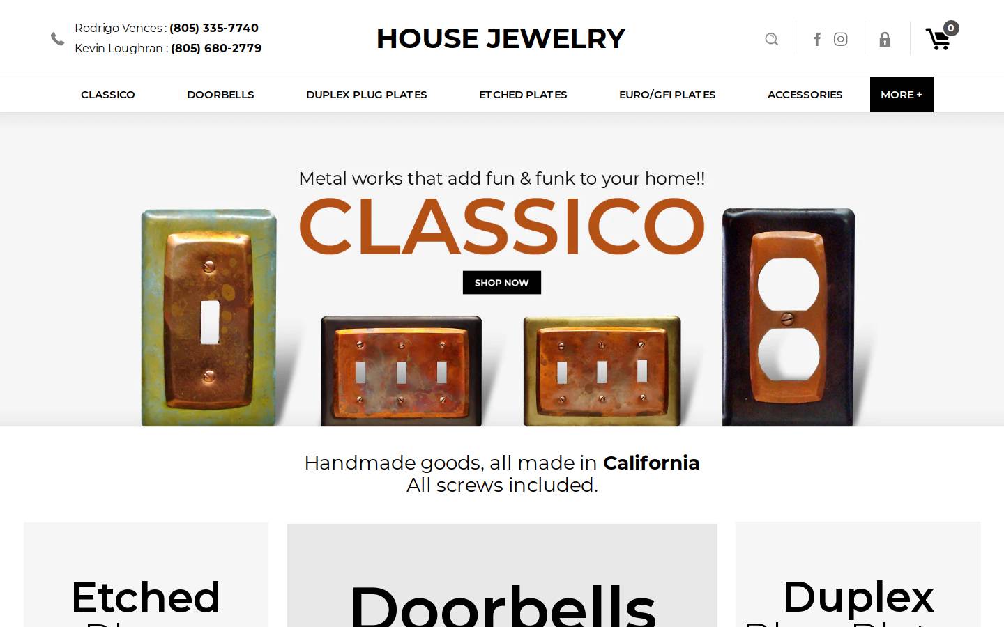 housejewelry.com homepage screenshot