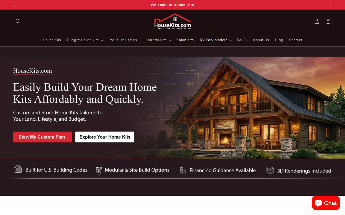 housekits.com homepage screenshot