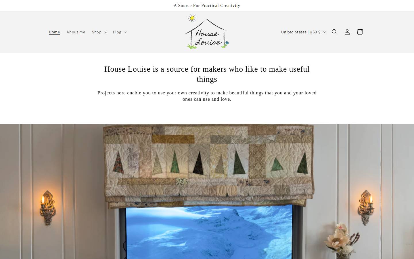 houselouise.com homepage screenshot