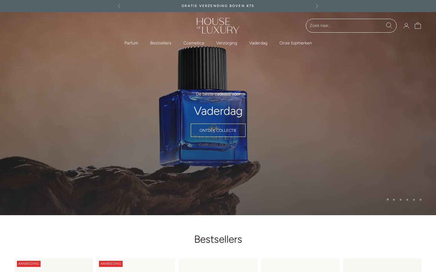 houseluxury.nl homepage screenshot