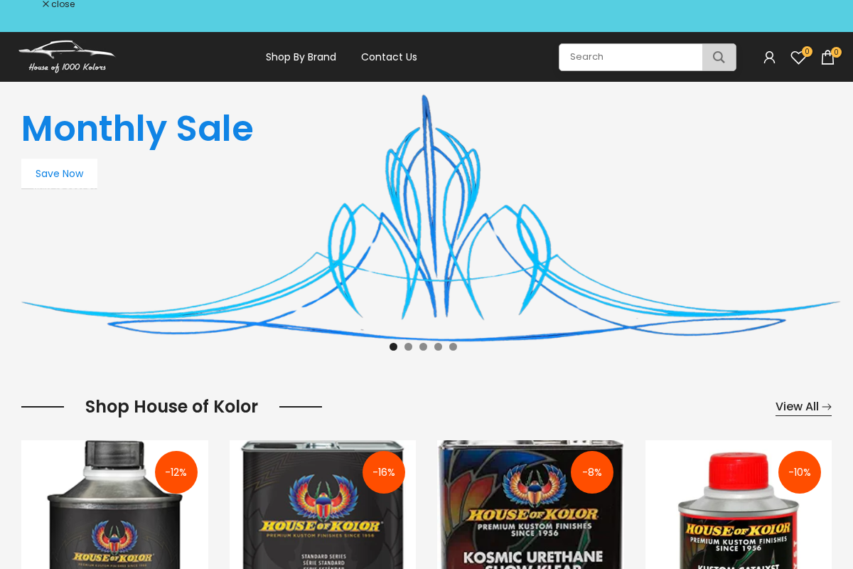 House of 1000 Kolors homepage screenshot