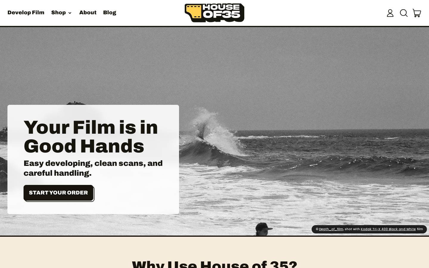 houseof35.com homepage screenshot