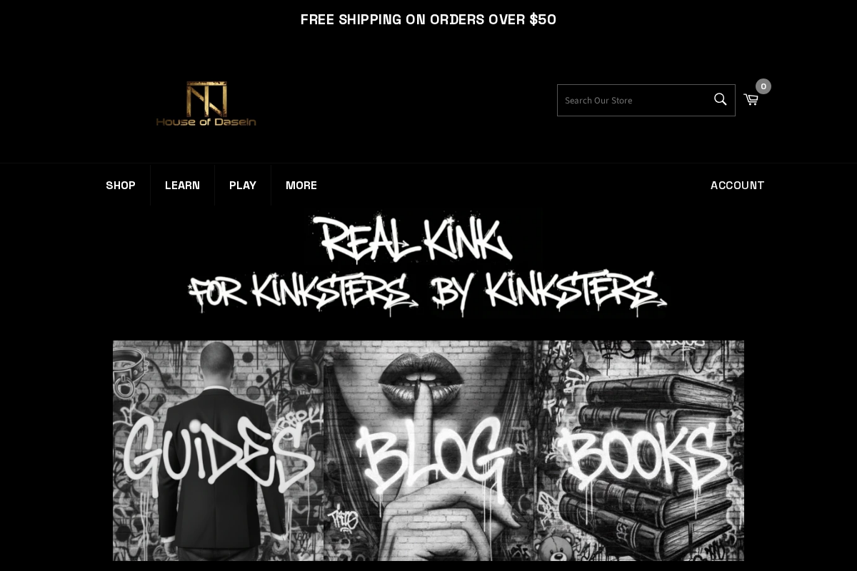 House of Dasein homepage screenshot