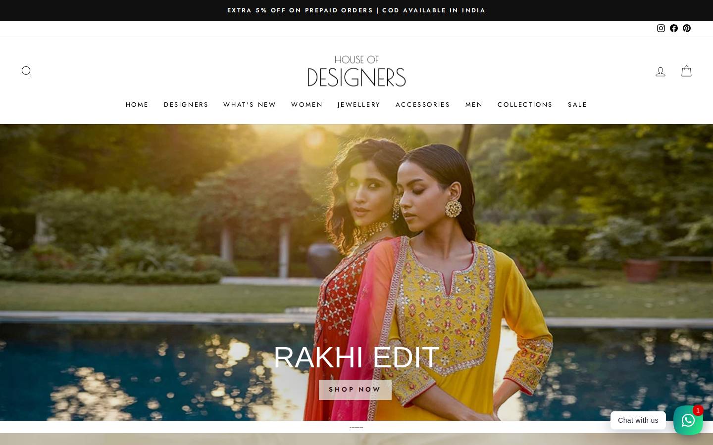 House of Designers homepage screenshot