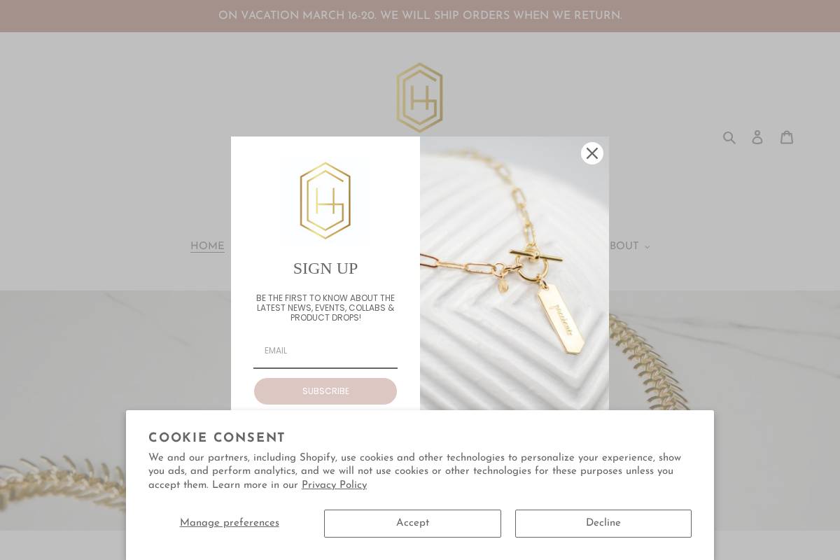 houseofgracejewelry.com homepage screenshot