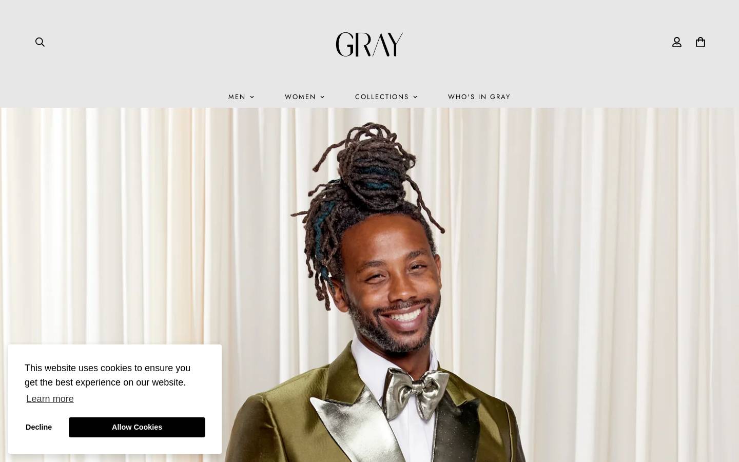 houseofgray.com homepage screenshot