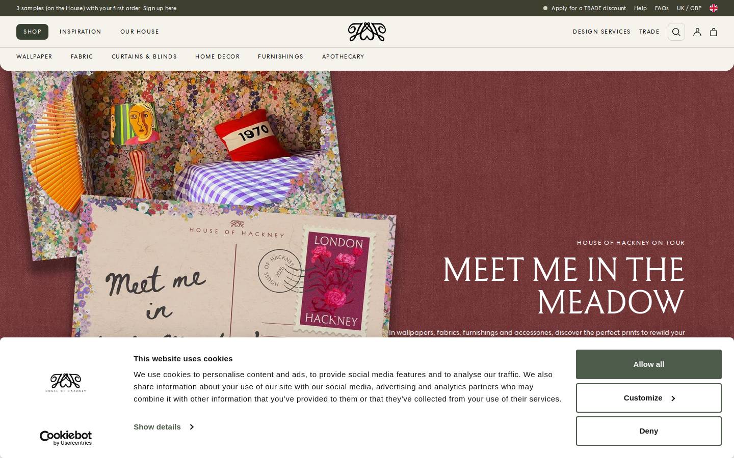 houseofhackney.com homepage screenshot