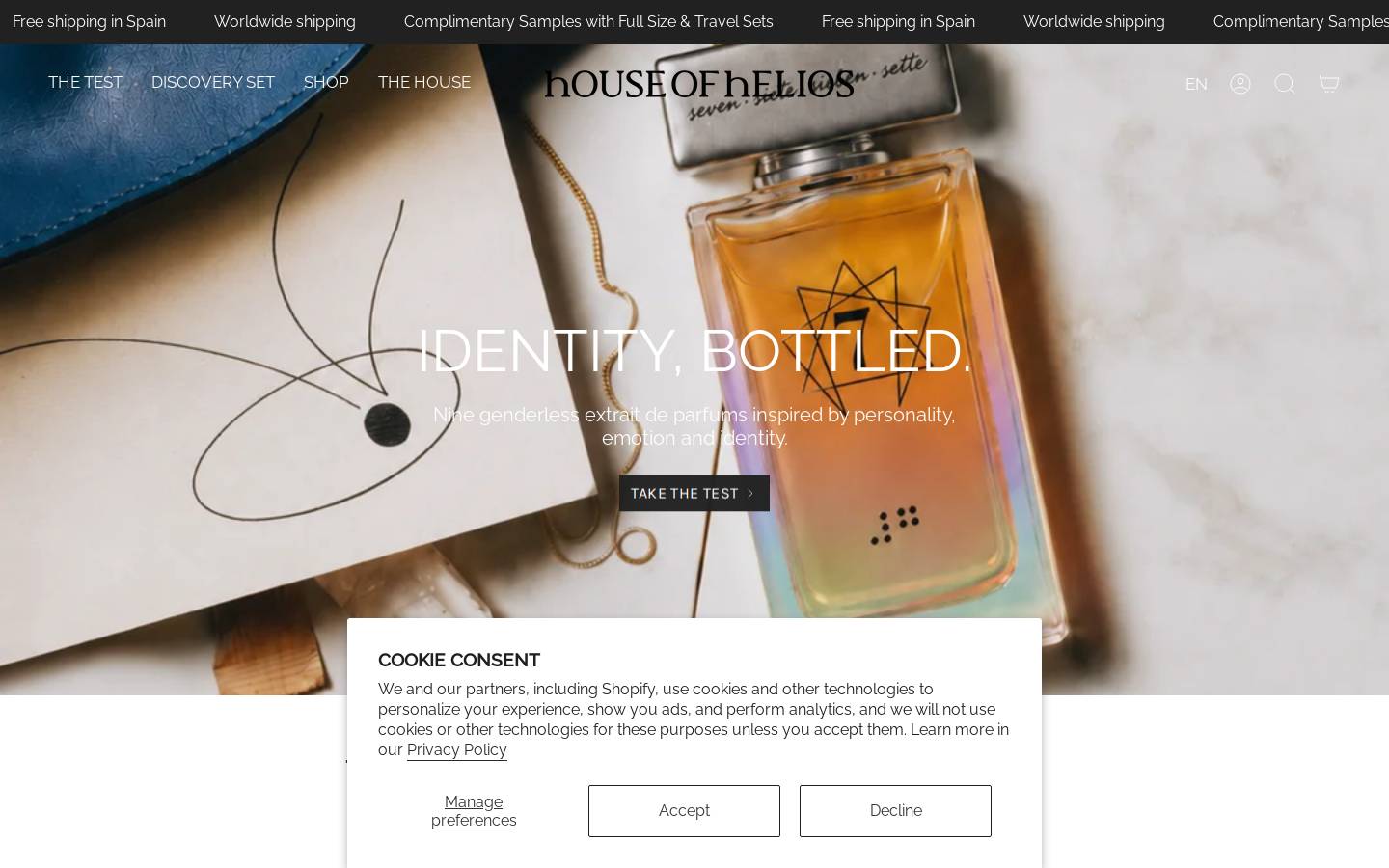 houseofhelios.com homepage screenshot