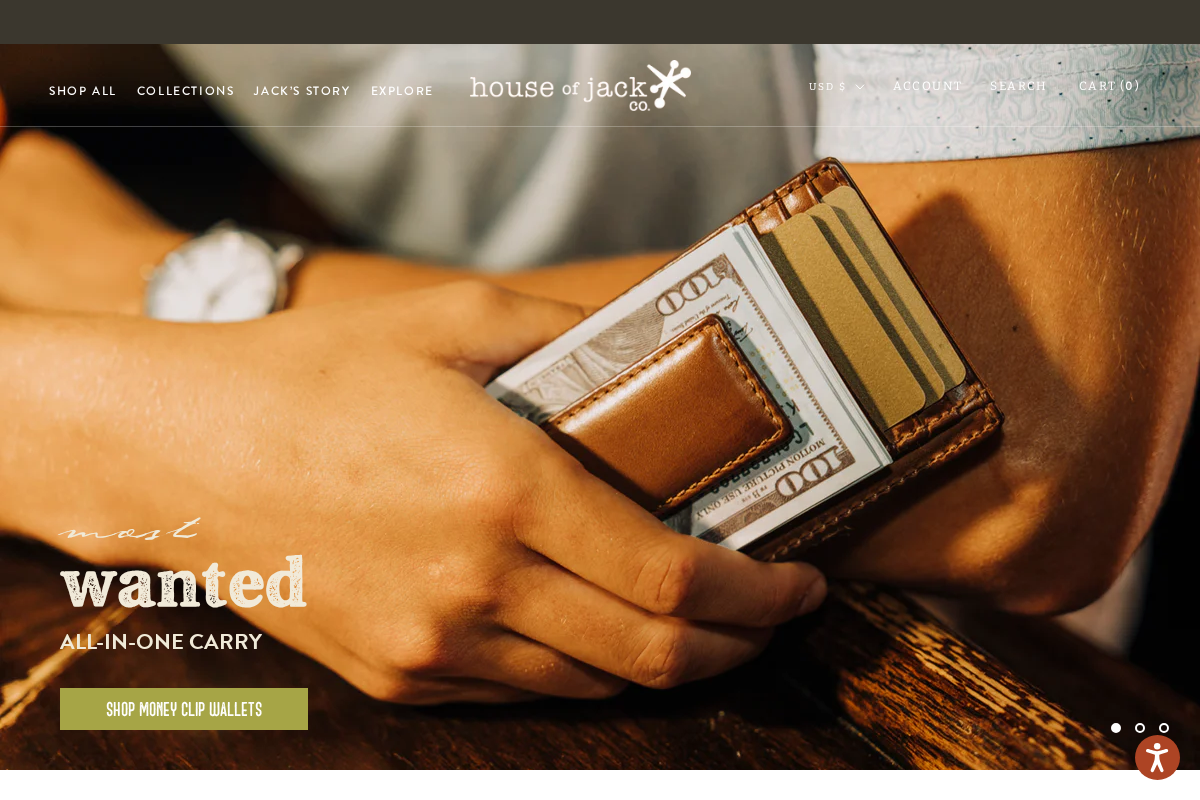 House of Jack Co. homepage screenshot