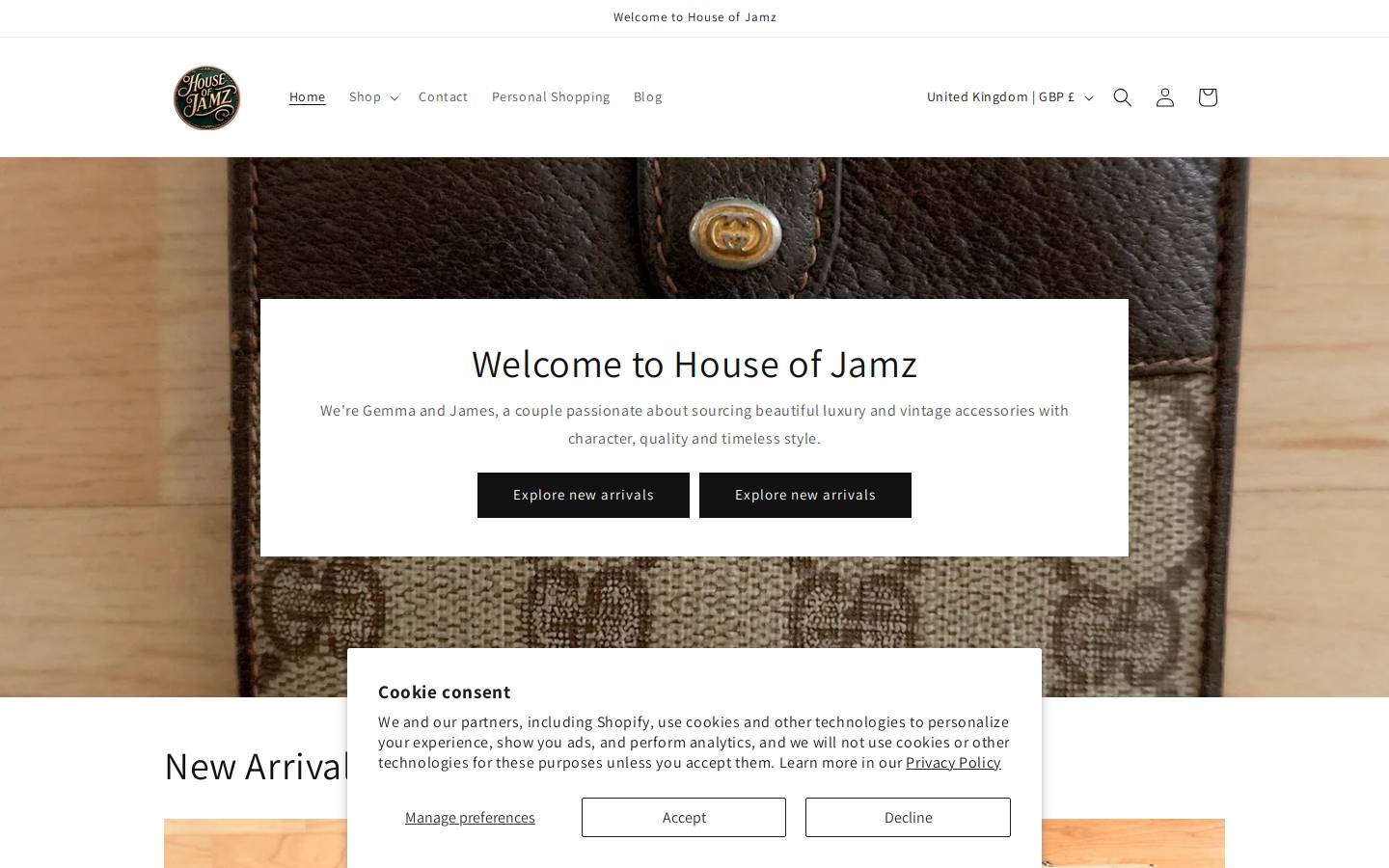 houseofjamz.com homepage screenshot