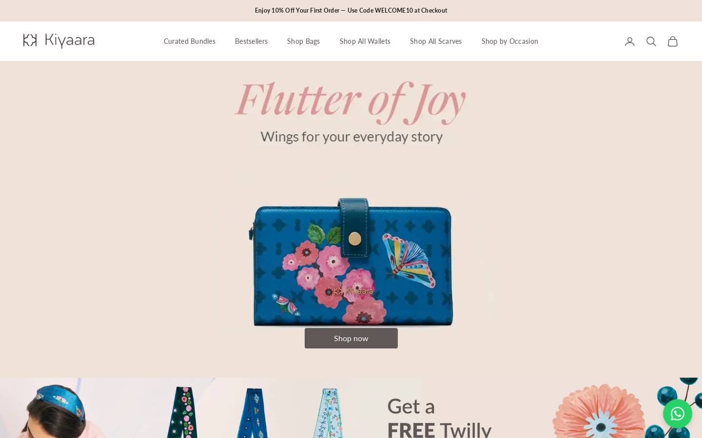 House Of Kiyaara homepage screenshot