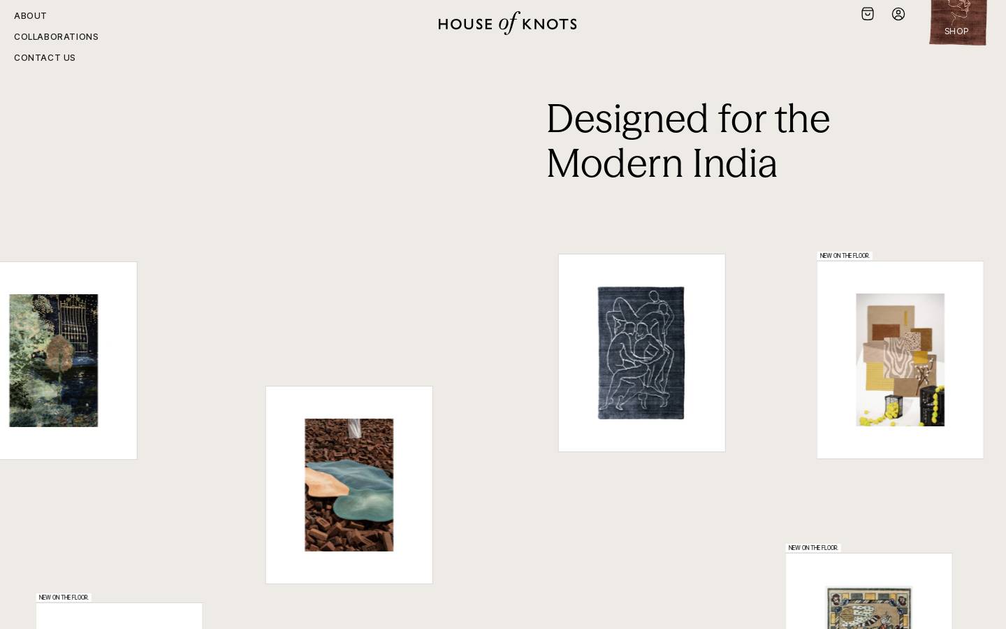 Houseofknots homepage screenshot