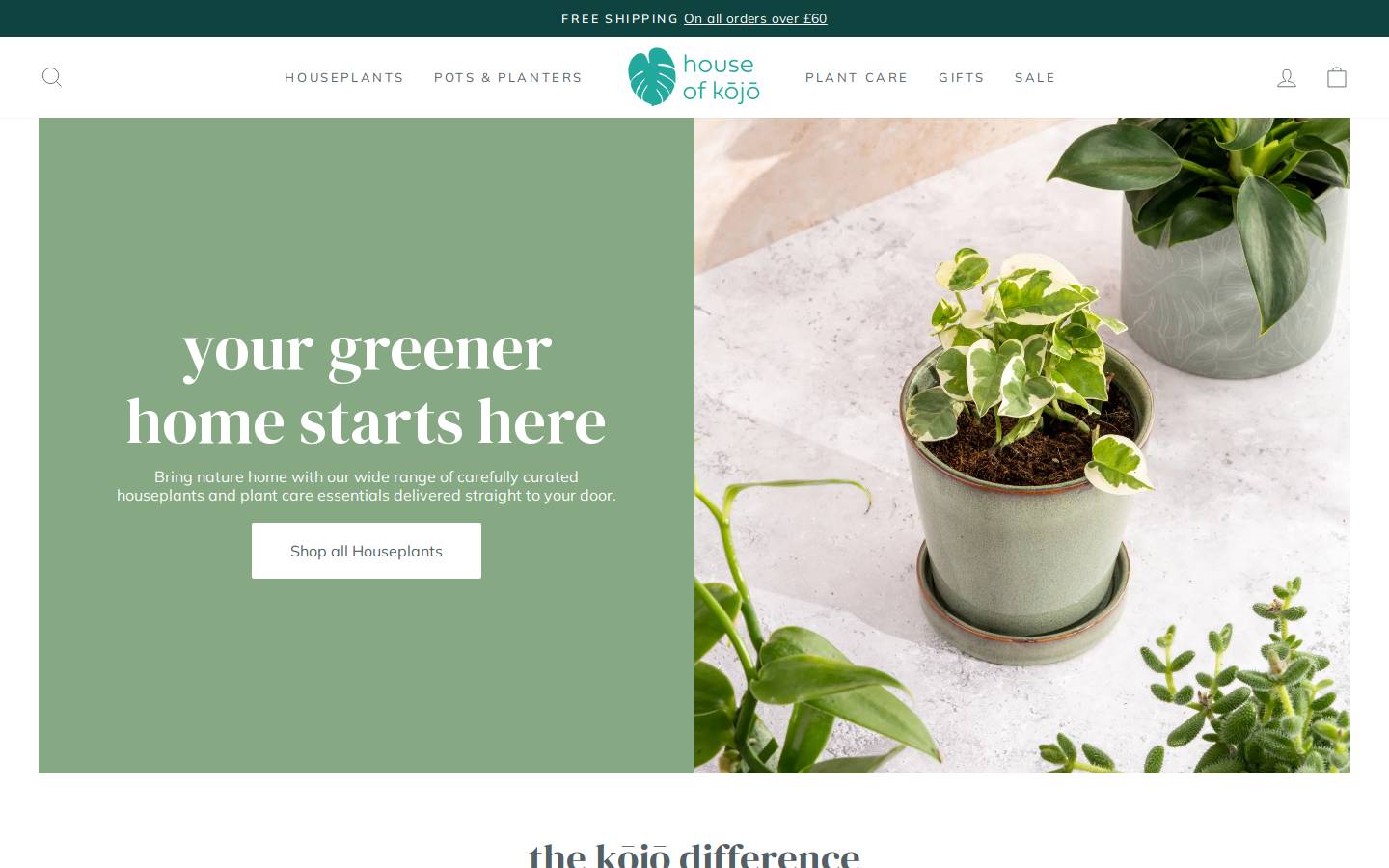 House of Kojo homepage screenshot