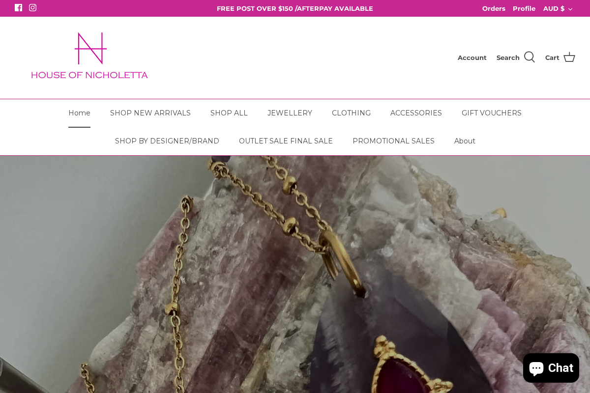 House of Nicholetta homepage screenshot