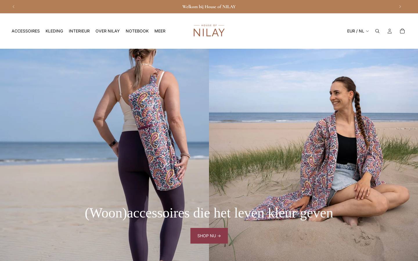 Houseofnilay homepage screenshot