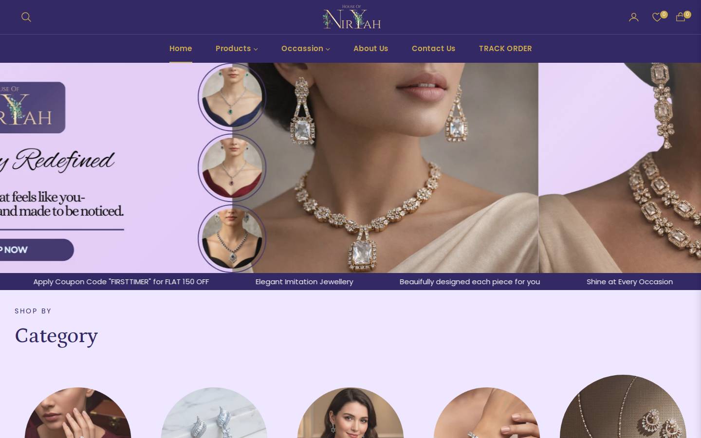 houseofniryah.com homepage screenshot