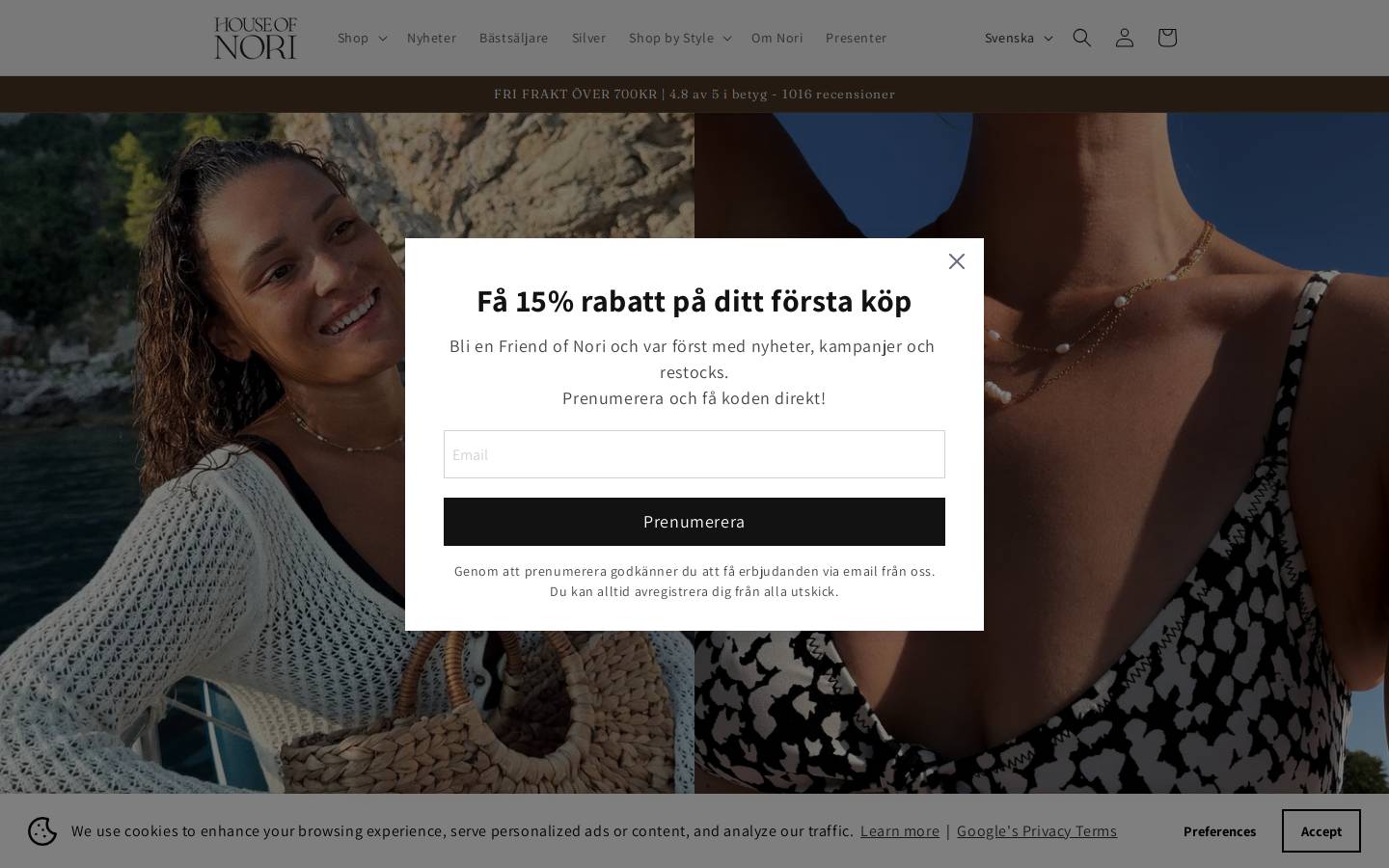 House of Nori homepage screenshot