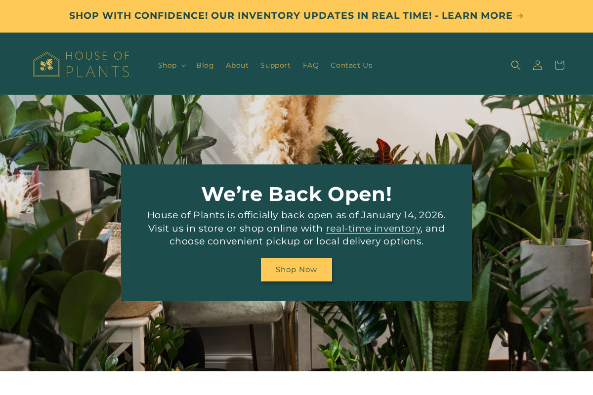 House of Plants homepage screenshot