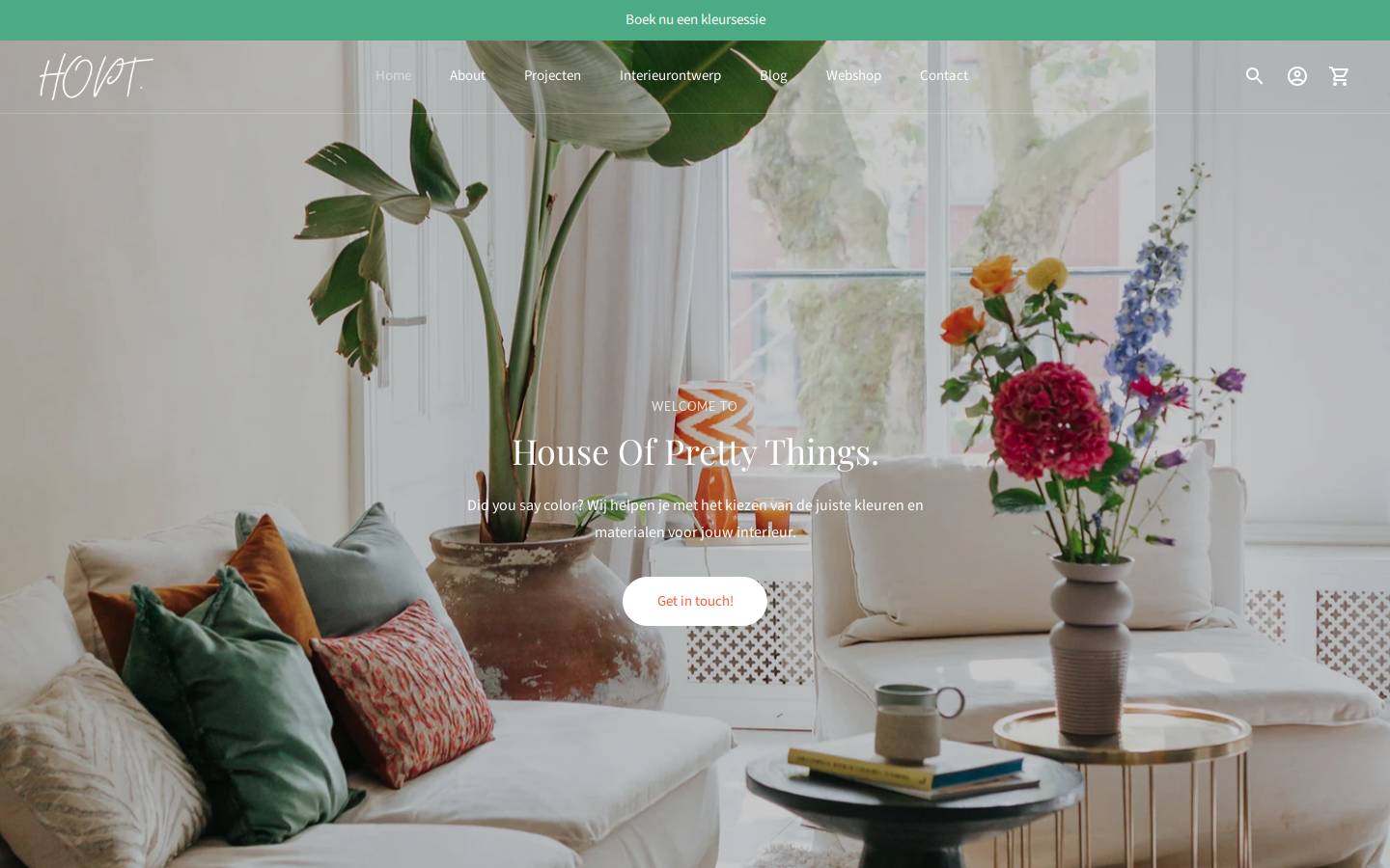 houseofprettythings.com homepage screenshot