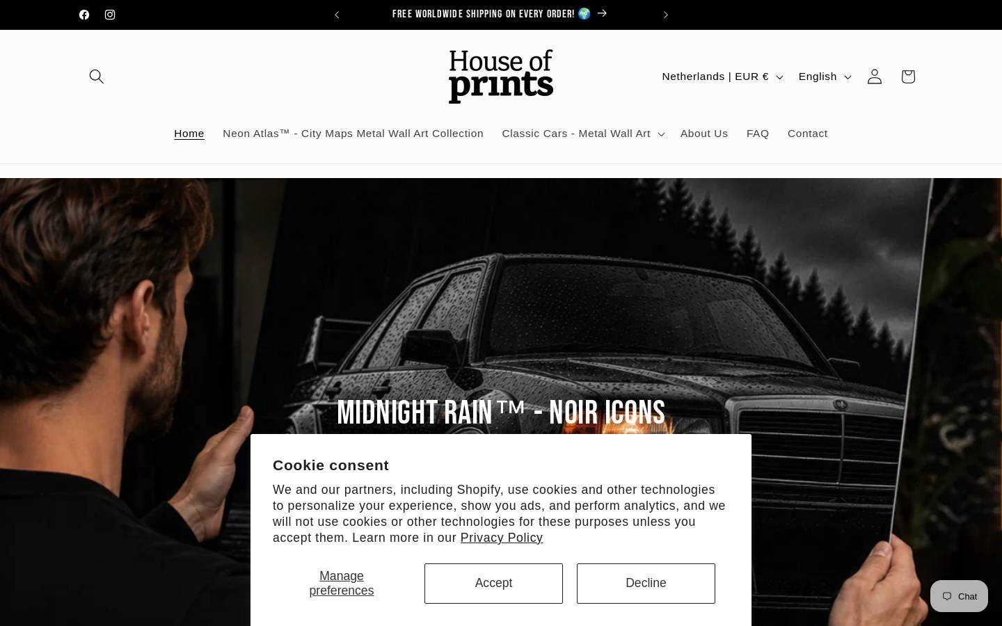 houseofprints.nl homepage screenshot