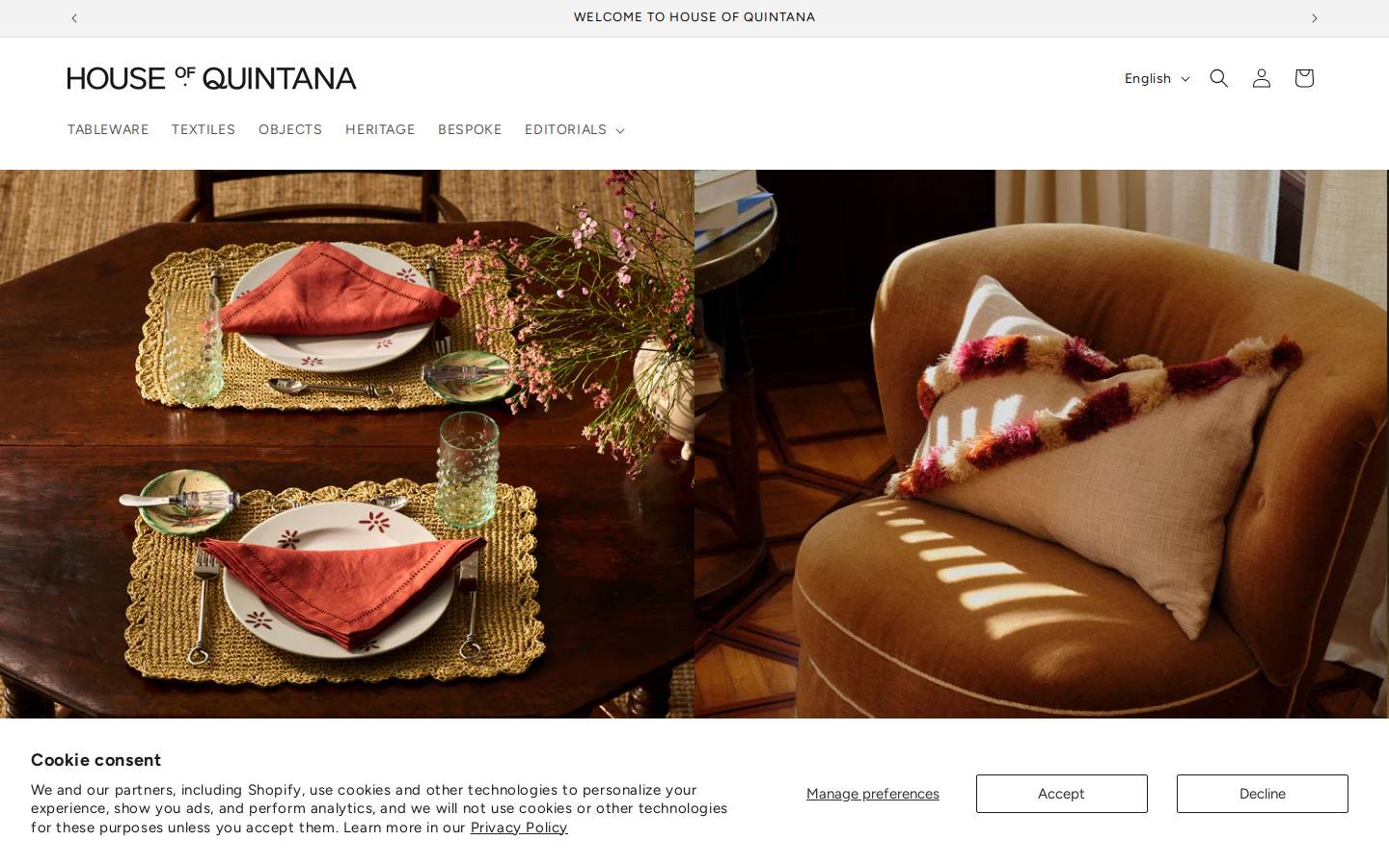 houseofquintana.com homepage screenshot