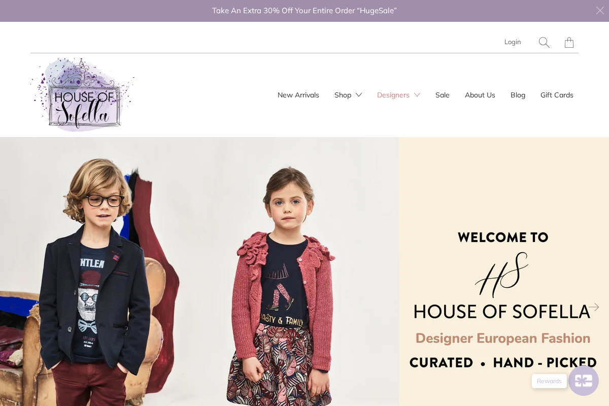 houseofsofella.com homepage screenshot