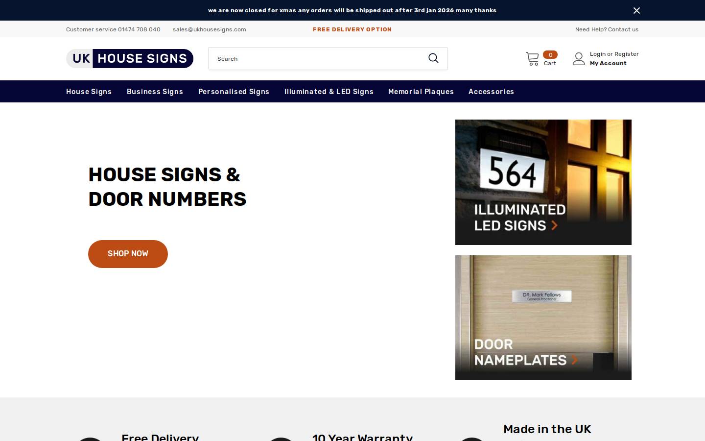 housesignbuilder.com homepage screenshot