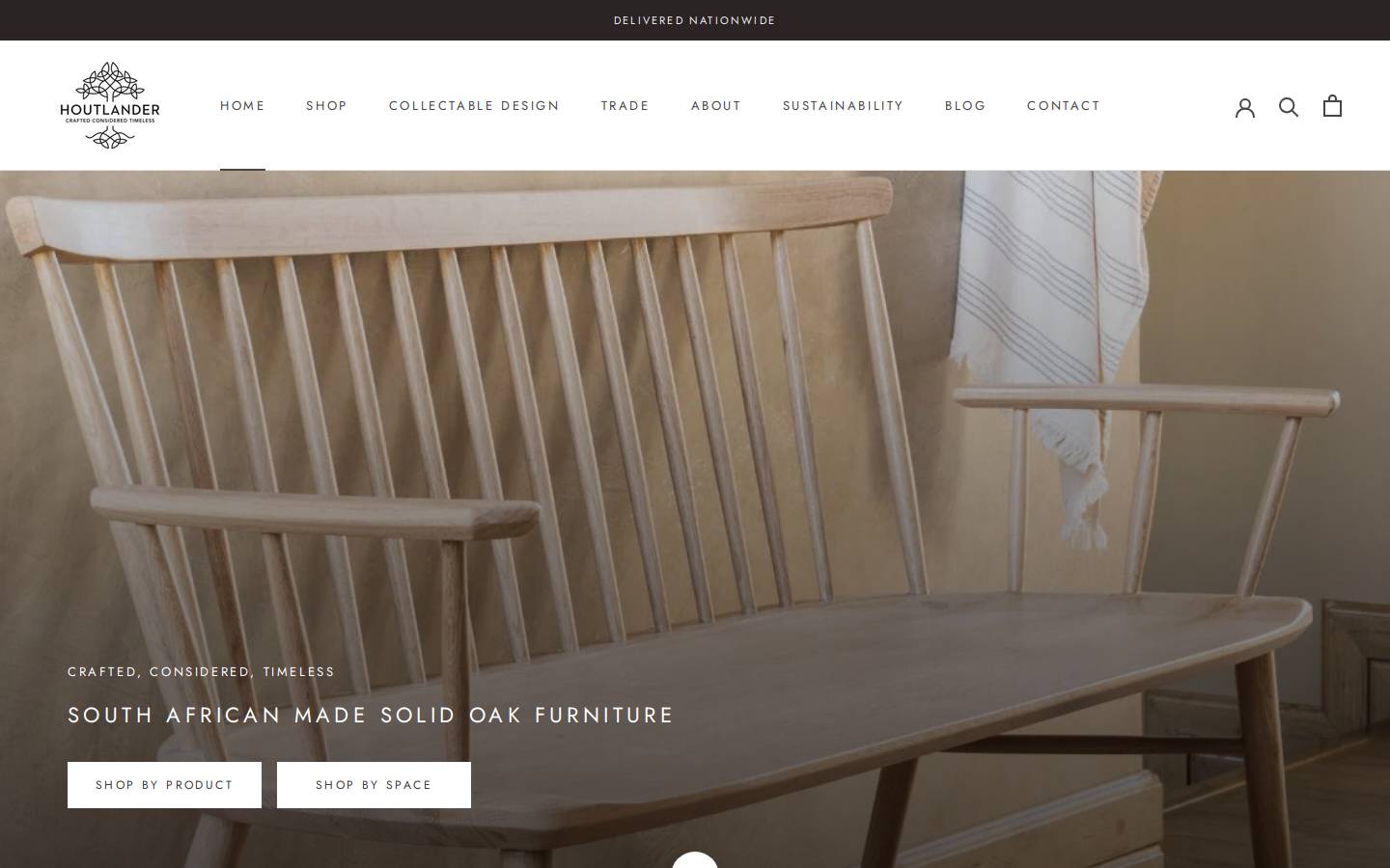 houtlander.co.za homepage screenshot