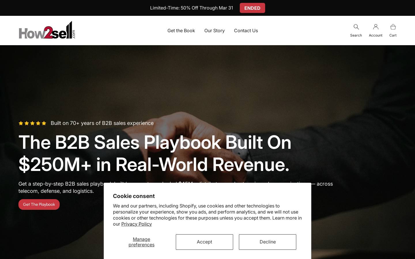 how2sell.com homepage screenshot