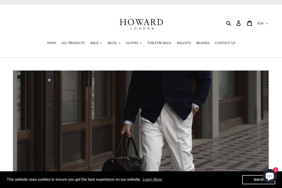 howardlondon.com homepage screenshot