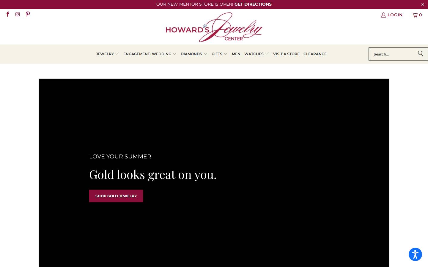 howardsjewelrycenter.com homepage screenshot