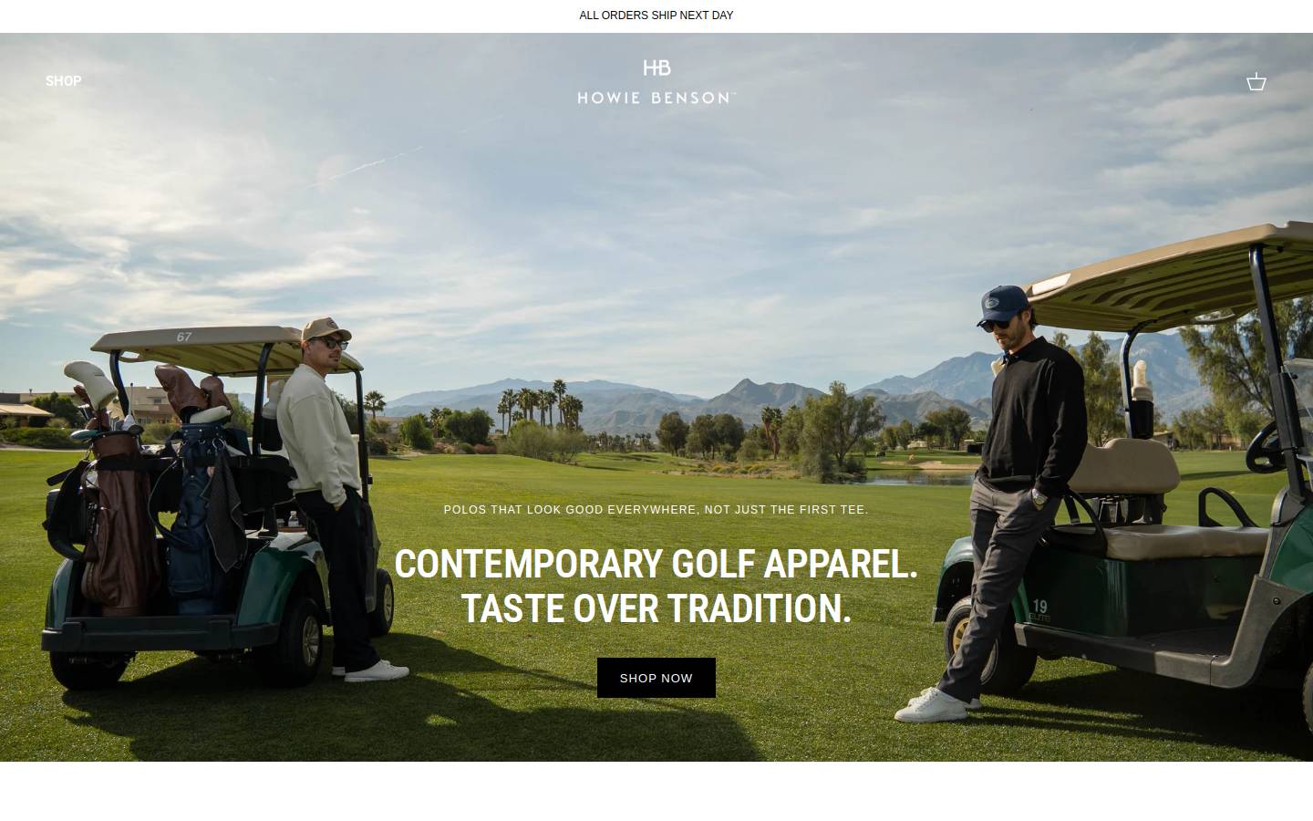 howiegolf.com homepage screenshot
