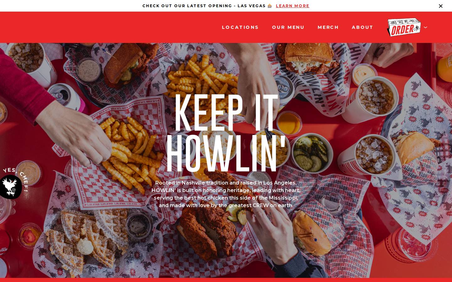 howlinrays.com homepage screenshot