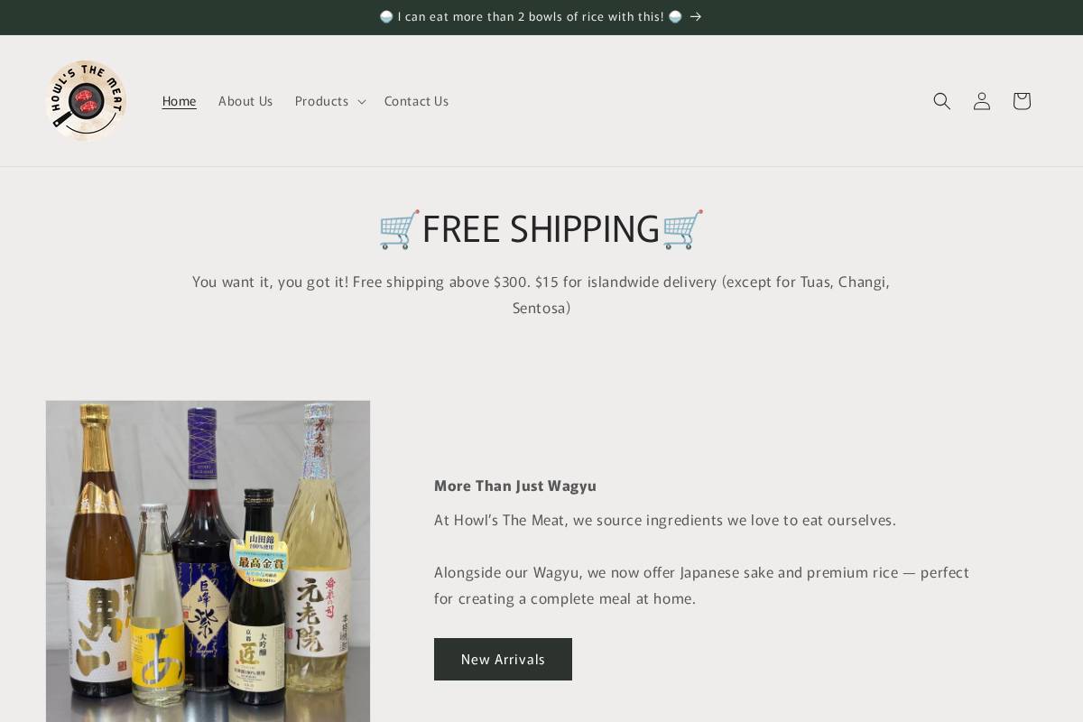 howlsthemeat.com homepage screenshot