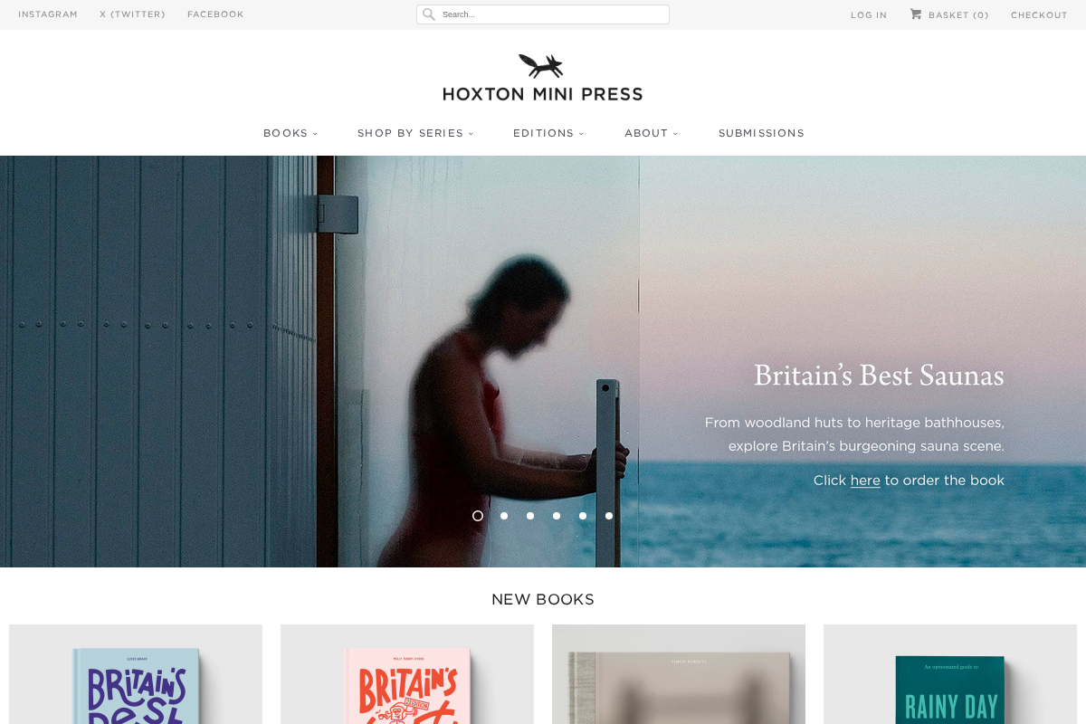 Hoxton Mini Press homepage screenshot