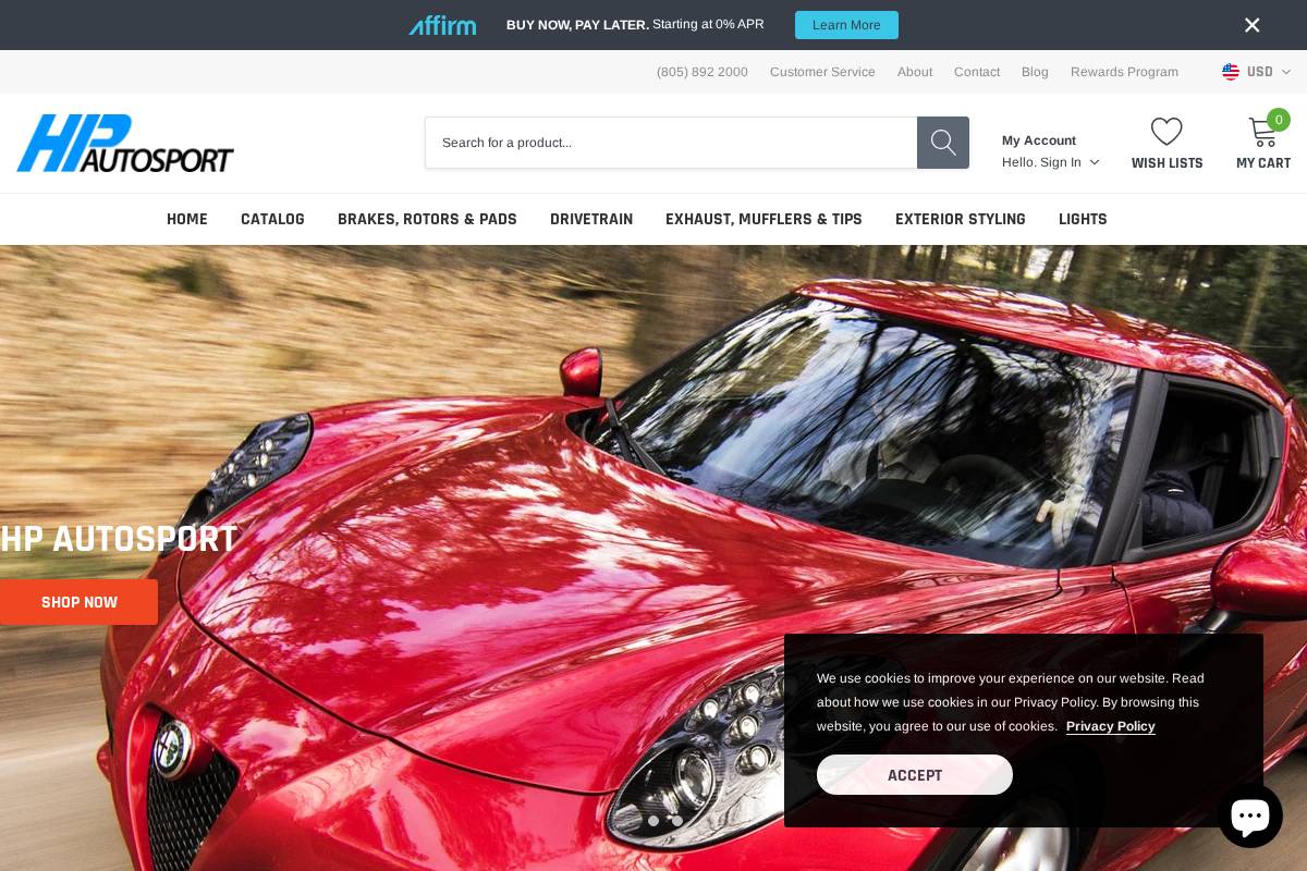 hpashop.com homepage screenshot