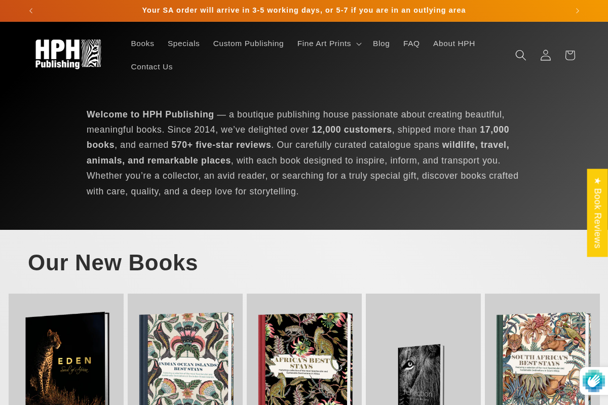 HPH Publishing homepage screenshot