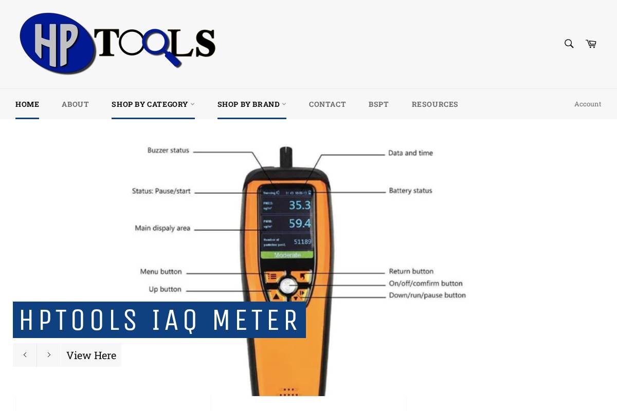 hptools.net homepage screenshot