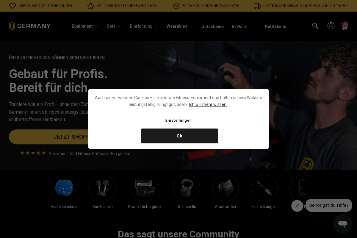 HQ Germany homepage screenshot