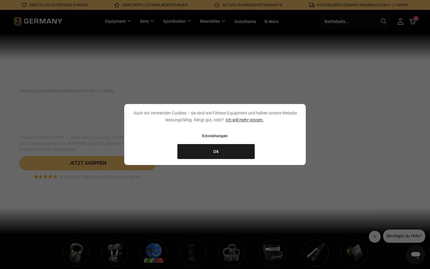 hqgermany.de homepage screenshot