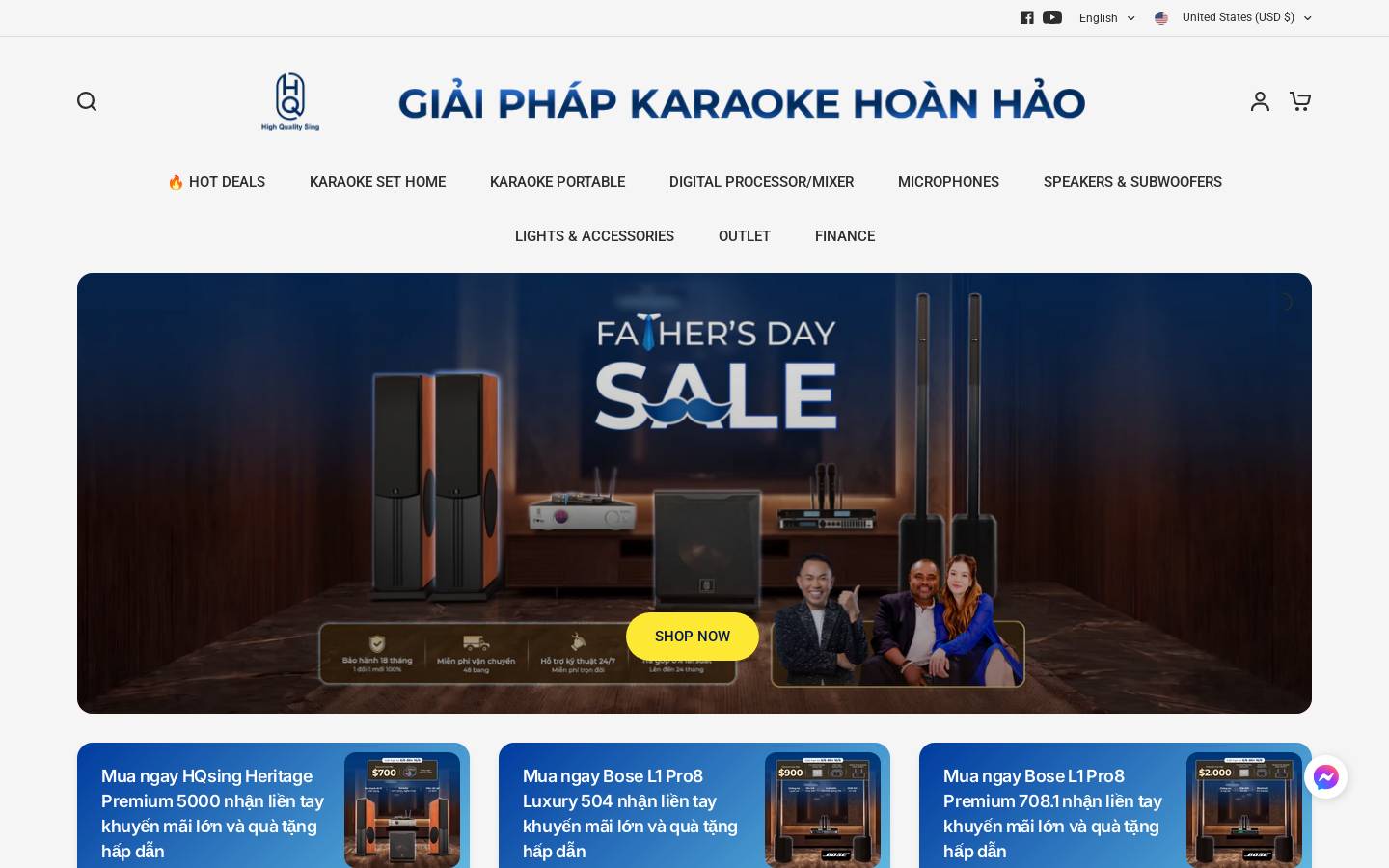 hqsing.com homepage screenshot