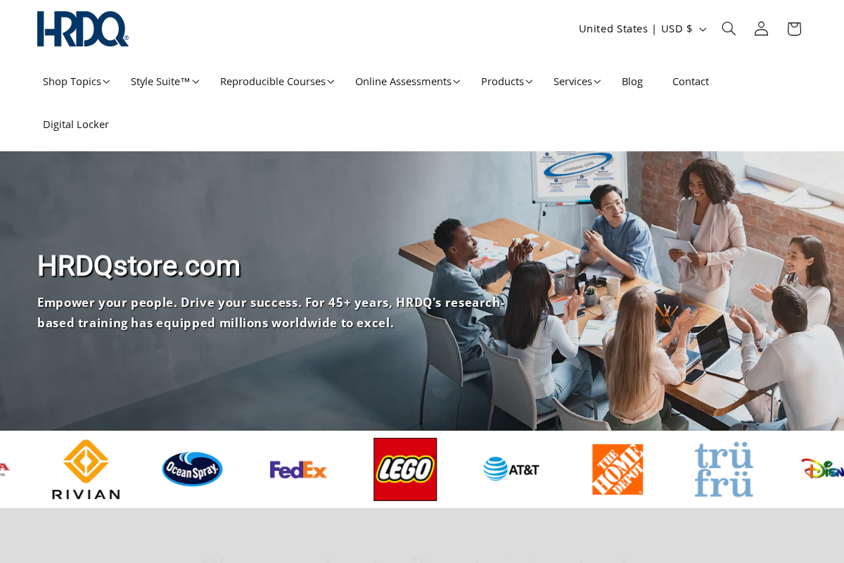 hrdqstore.com homepage screenshot