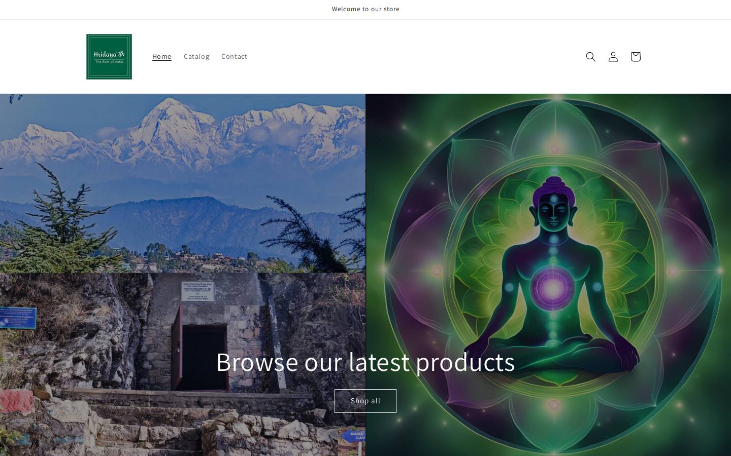 hridaya.biz homepage screenshot
