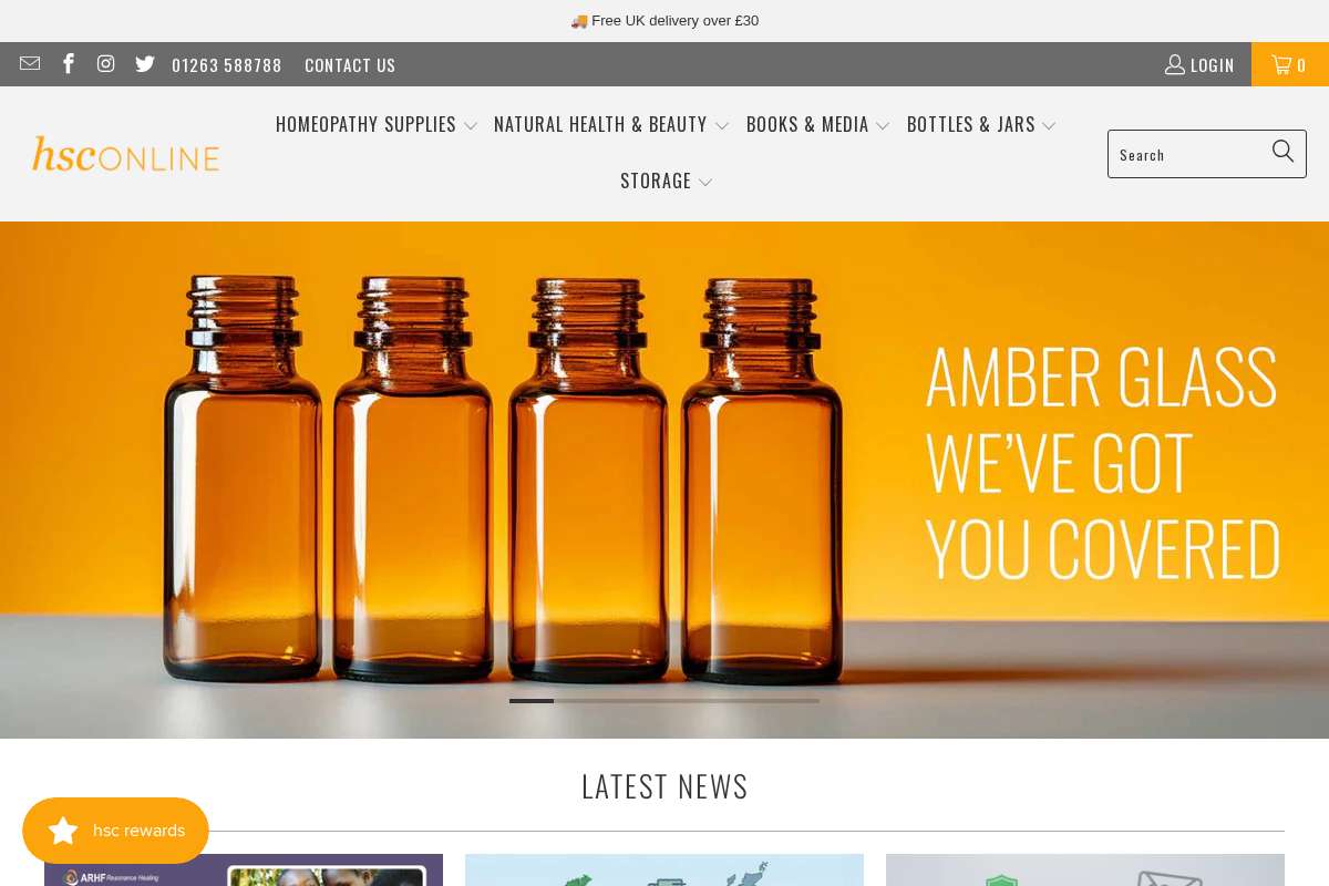 Hsconline homepage screenshot