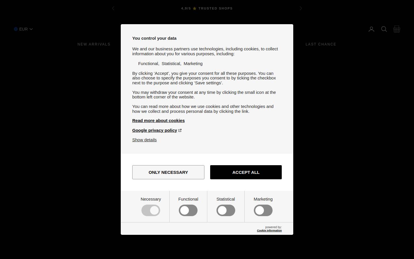 Hscph homepage screenshot