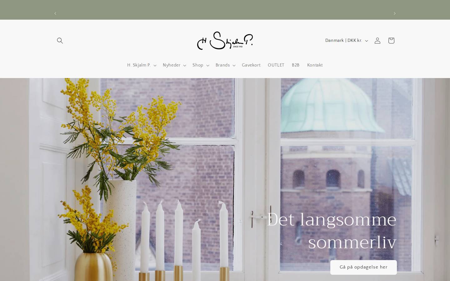 H. Skjalm P. homepage screenshot