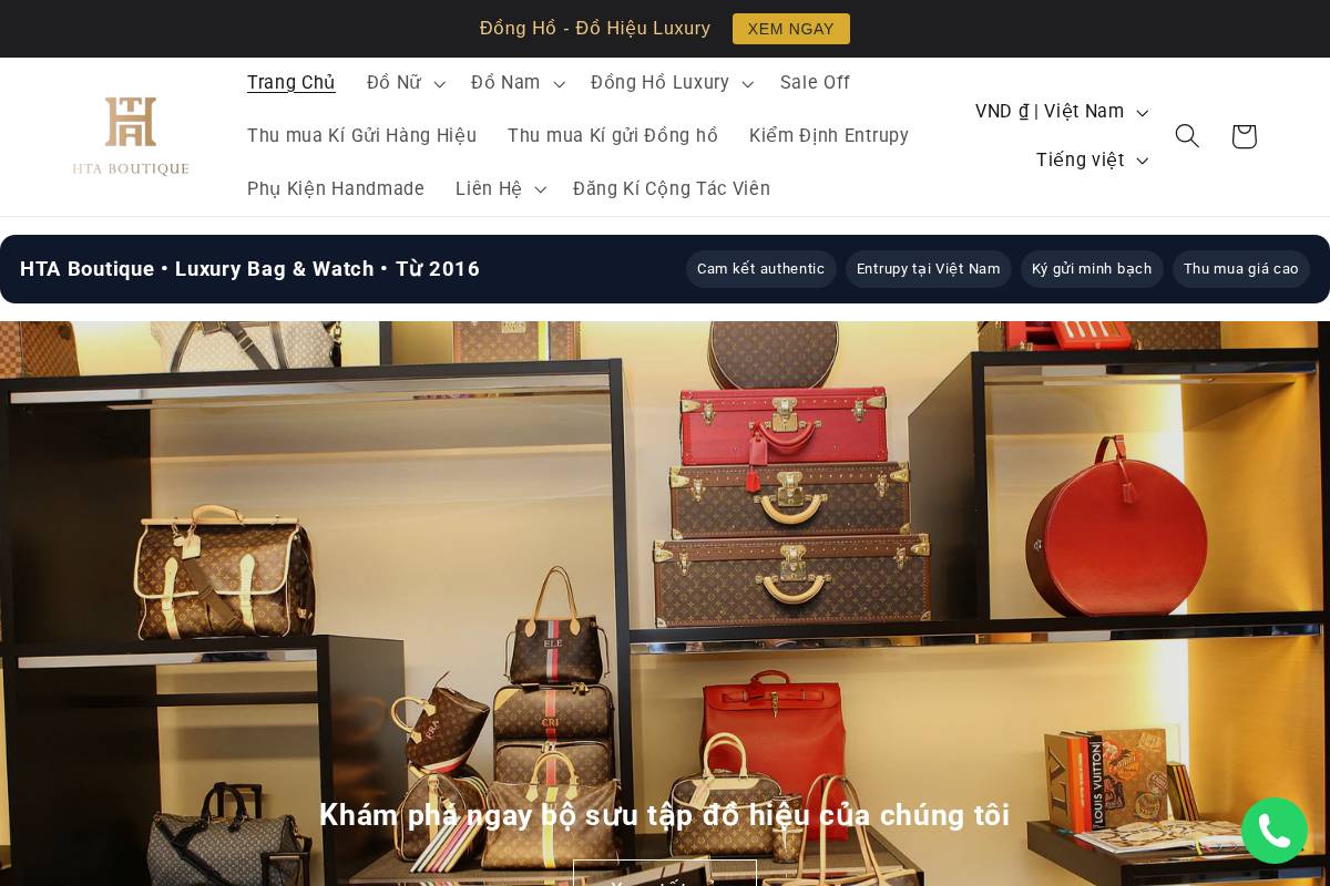 htaboutique.com homepage screenshot