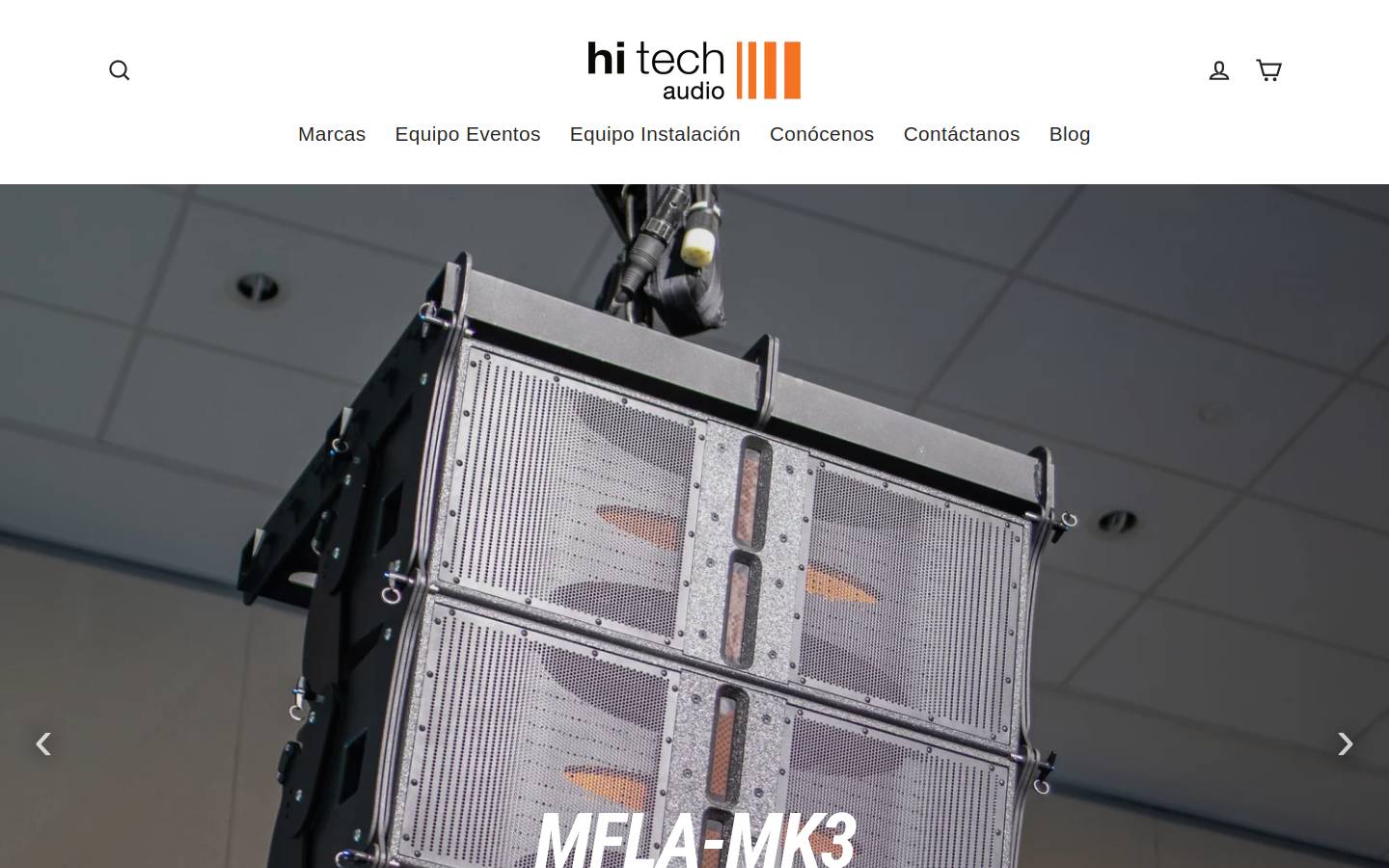 htaudio.mx homepage screenshot
